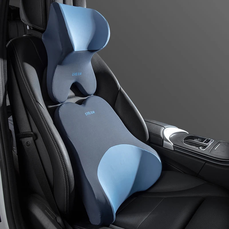 Car Lumbar Support Headrest Neck Pillow Support Universal Soft Neck Pillows Cushion Car Memory Foam Lumbar Pillow Back Support