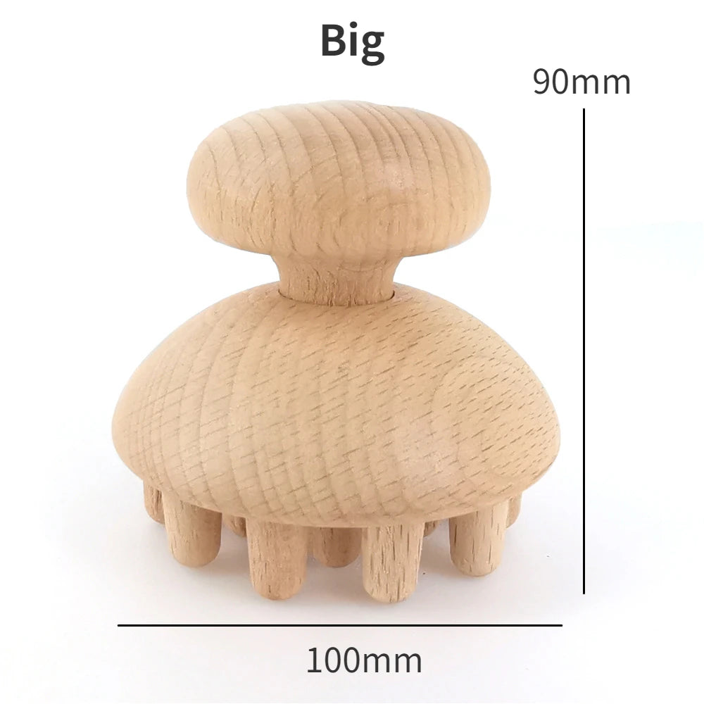 Wood Therapy Massage Tool Lymphatic Drainage Massager Anti Cellulite Fascia Massage Roller for Full Body Muscle Pain Relief