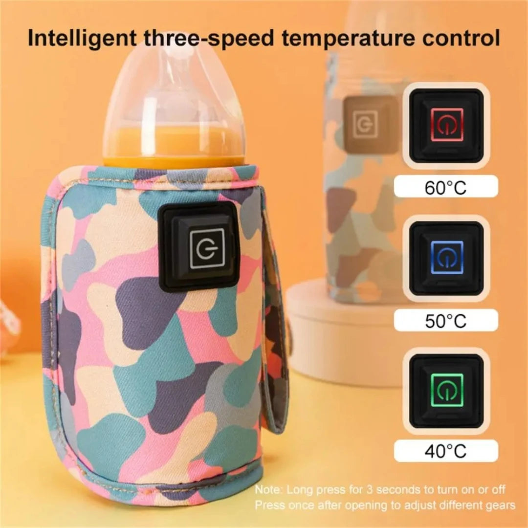 USB Milk Water Warmer Bottle Heater Travel Stroller Insulated Bag Baby Nursing Safe Kids Supplies for Outdoor WinterFree USB