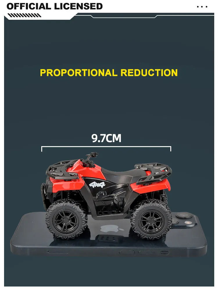 Diecast ATV All Terrain Off Road Motorcycle Model 1 to 36 Scale