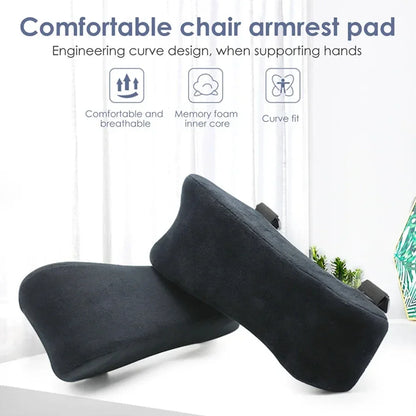 Ergonomic Armrest Pads- Office Chair Arm Rest Cover Pillow - Elbow Support Cushion for Computer, Gaming and Desk Chairs