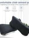 Ergonomic Armrest Pads- Office Chair Arm Rest Cover Pillow - Elbow Support Cushion for Computer, Gaming and Desk Chairs