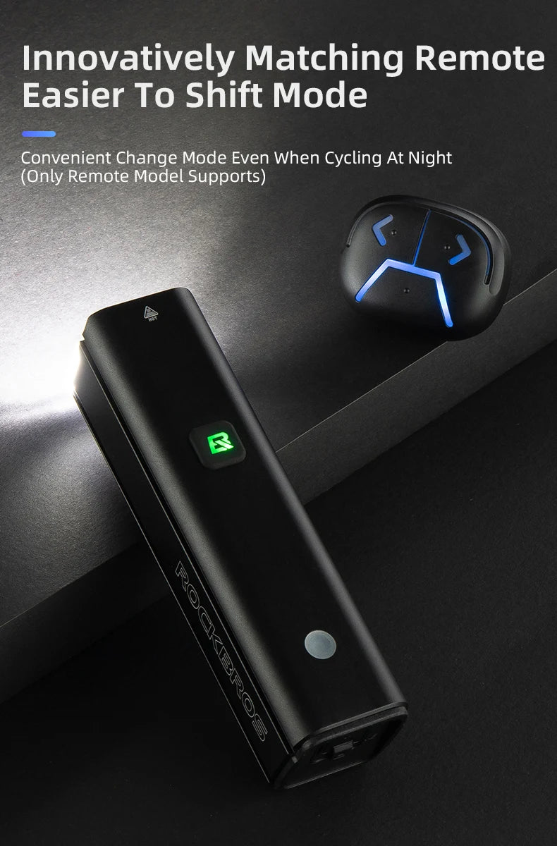 Bike Front Light 1500LM 5000mAH Battery Bicycle Light Aluminum Smart Sense LED Lamp Flashlight Cycling Headlight