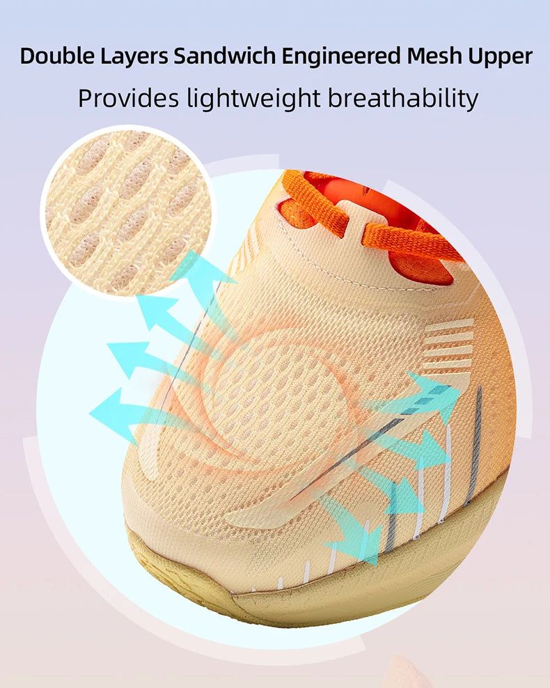 Cushioning Running Shoes For Men Suitable Heavy Runners Lace Up Sports Women Non-slip Outdoor Athletic Male Sneakers