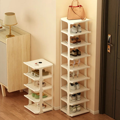 Simple Shoe Rack Standing Detachable Assemble Diy Shoes Cabinets Household Furniture Multilayer Stackable Doorway Shelf Shoerack