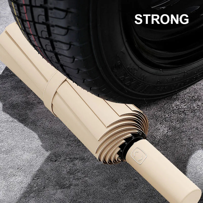 Large Automatic Folding Umbrella 24 Bone Windproof UV Protection Waterproof Travel Umbrella