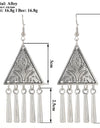 Statement Bohemian Vintage Ethnic Big Round Drop Earring Long Carved Flowers Drop Earrings For Women