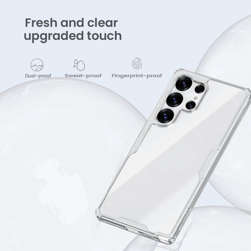 Transparent TPU + PC Soft Case for Samsung Galaxy S26 Ultra / S26 Plus / S25 Ultra / S24 Ultra / S23 Ultra – Lightweight Protective Cover