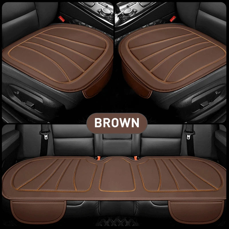Karcle Car Seat Cover PU Leather Car Seat Cushion Breathable Auto Chair Cushions Pad Mat Universal Durable Four Seasons Pad Mat