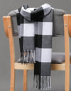 Classic lattice men soft shawl plaid scarves shawl wraps shawl neckerchief headband muffler