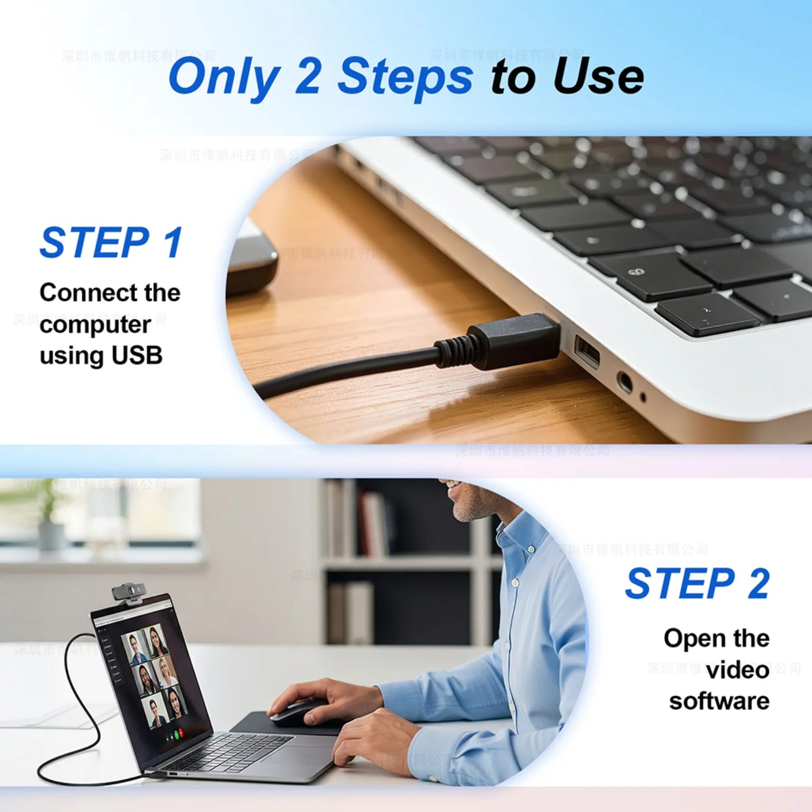 4K Webcam Mini Camera for Pc Autofocus megnetic Privacy Cover Dual Microphone for Live Streaming Online Class Video Conference