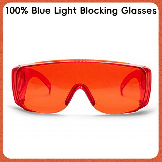 blue light blocking orange-red Lens goggle Glasses 100% Green light Blocking Fashions style Men Women Computer Reading goggle