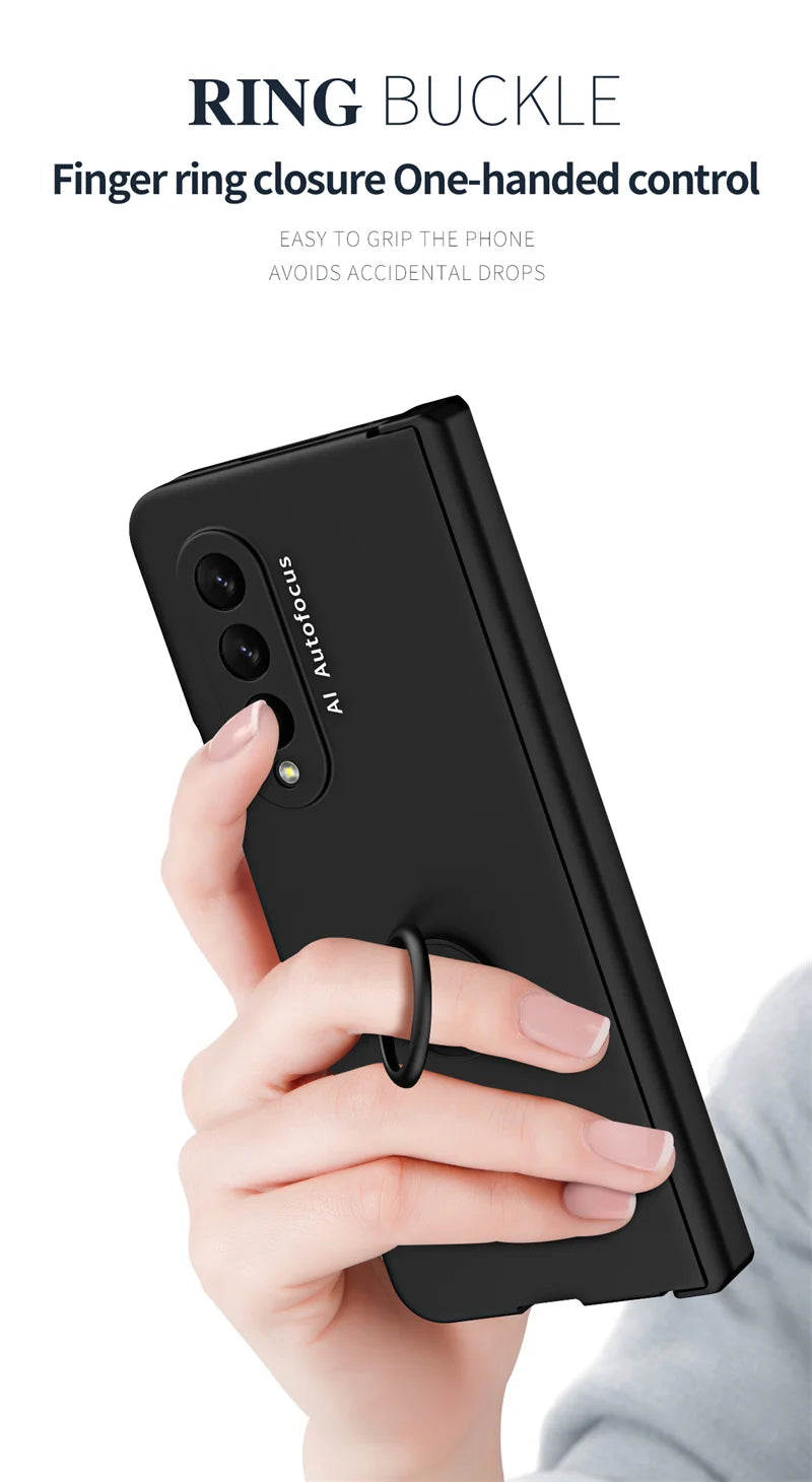 Car Mounted  Bracket Phone Case For Samsung Z Fold 2 3 4 5 Anti Fall All Inclusive Phone Protection Case