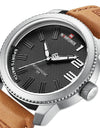 Quartz Sport Waterproof Clock Fashion Luxury High Quality Male Leather Wrist watch