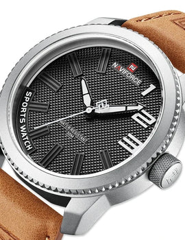 Quartz Sport Waterproof Clock Fashion Luxury High Quality Male Leather Wrist watch