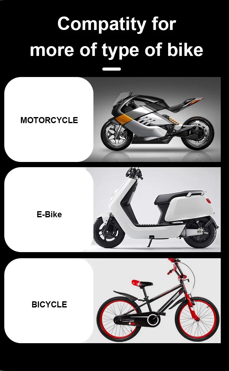 Shockproof & Light Blocking Motorcycle Phone Holder Wireless Charger & 18W USB 30W Type C Fast Charging Motorbike Bicycle Stand
