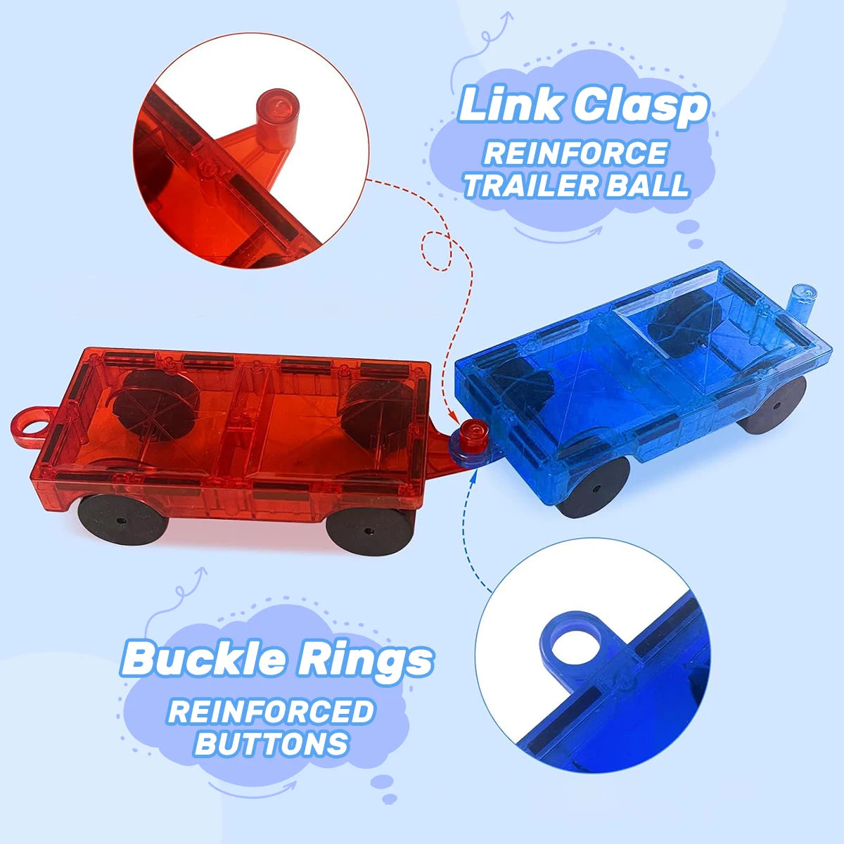 Building Blocks set with car assembly toys  Montessori Educational Game Toys for Boys Girls Gifts