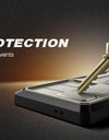 for Samsung Galaxy S24 S23 Ultra Case Bulit-in Screen Protector & Slide Camera Cover Phone Case with Kickstand Belt-Clip