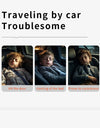 Rotatable adjustable 180° rear co-driver sleeping artifact chronic rebound memory cotton car side neck pillow
