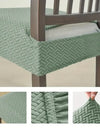 1PC Stretch Dining Chair Seat Cover Jacquard Solid Color Chairs Covers Removable Anti-Dust Chair Cushion Slipcovers Hotel Home