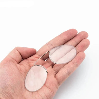 Foam Nose Glasses Pince-Nez Clip Reading Glasses Foam Magnifier Glasses Men Magnifying Portable Legless Glasses