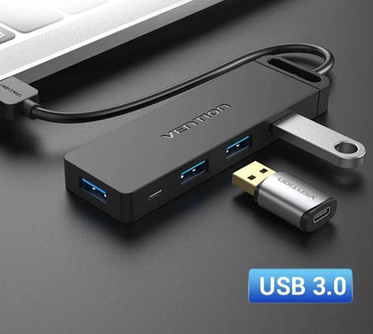 USB C HUB 4 Ports USB Type C to USB Splitter with Micro Charge Power for Lenovo Macbook Pro iPad Samsung PC USB 3.0 HUB