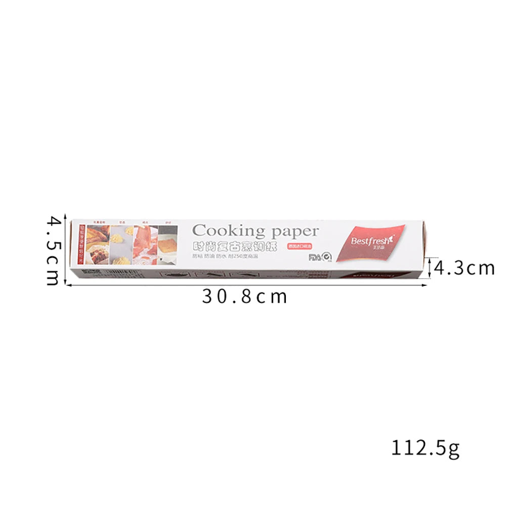 Retro English Newspaper Food Grade Grease Paper Bread Sandwich Burger Fries Wrappers Cookie  Food Accessories for Baking Kitchen