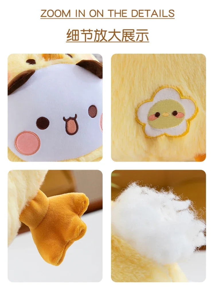 Cute Chick Shape Plush Toy Soft Fluffy Cartoon Pillow