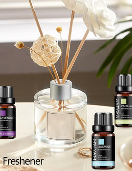 10ML Pure Tea Tree Essential Oil Diffuser Ylang Ylang Vanilla Lavender Lemongrass Citronella Geranium Lavender Rose Oil