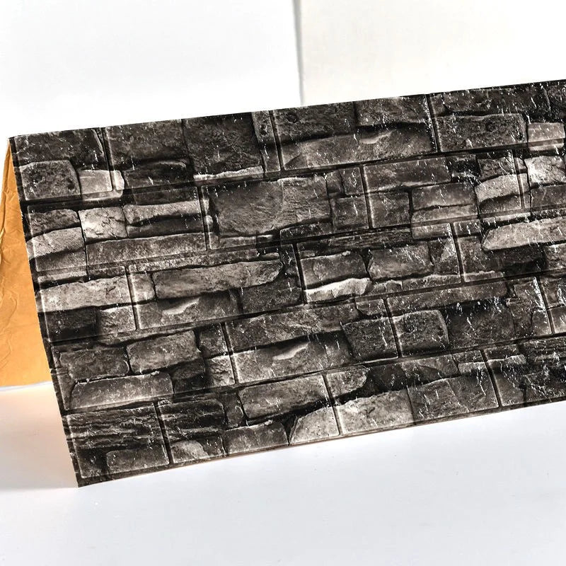 3D Wallpaper Decoration Self-adhesive Antique Foam Brick Wallpaper