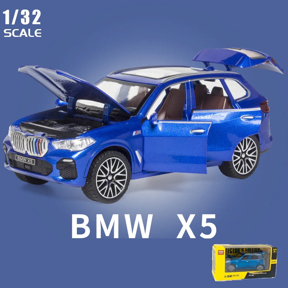 1/32 Scale BMW X5 SUV Alloy Car Diecast Model Pull Back  Toy Collection Of Hobby Decorative Fine Ornaments Gifts