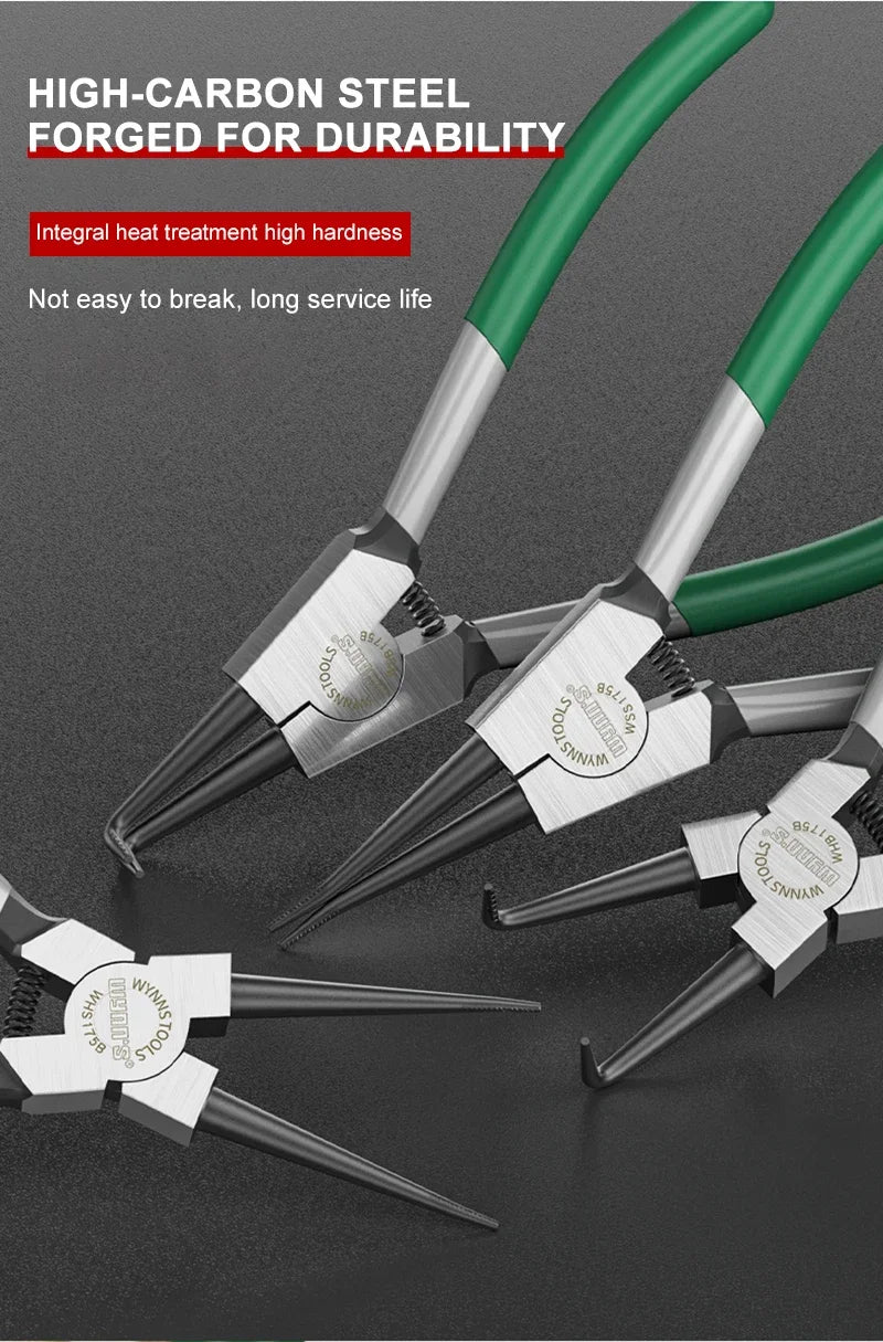 5/7/9/13 inch Snap Ring Pliers Set Lock Ring Circlip Pliers for Removing Installing Puller Locking Rings Shafts Hand Tool