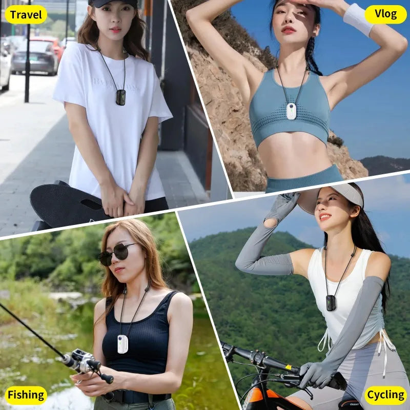 Pocket 2K Mini Magnetic Wearable Action Camera 120 Degree Wide Angle WIFI Hands Free Thumb Cam for Cycling Vlog Outdoor Recording