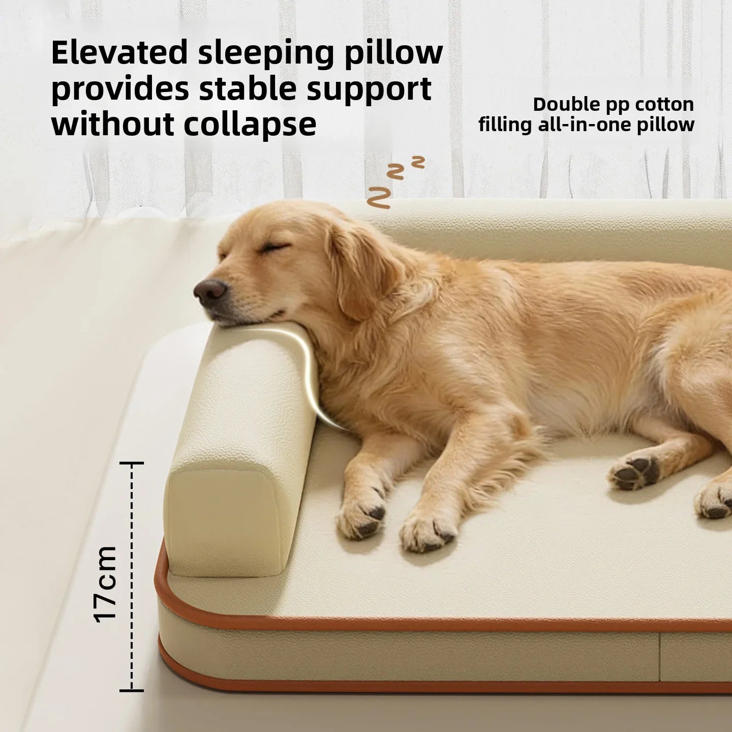 Washable Plush Pet Bed Cushion Sofa for Dogs and Cats