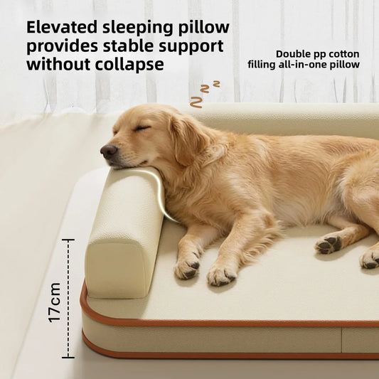Washable Plush Pet Bed Cushion Sofa for Dogs and Cats