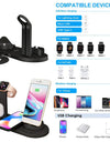 5 In 1 Wireless Charger Stand Pad For iPhone 15 14 13 Apple Watch Airpods Desk Phone Chargers Fast Charging Dock Station