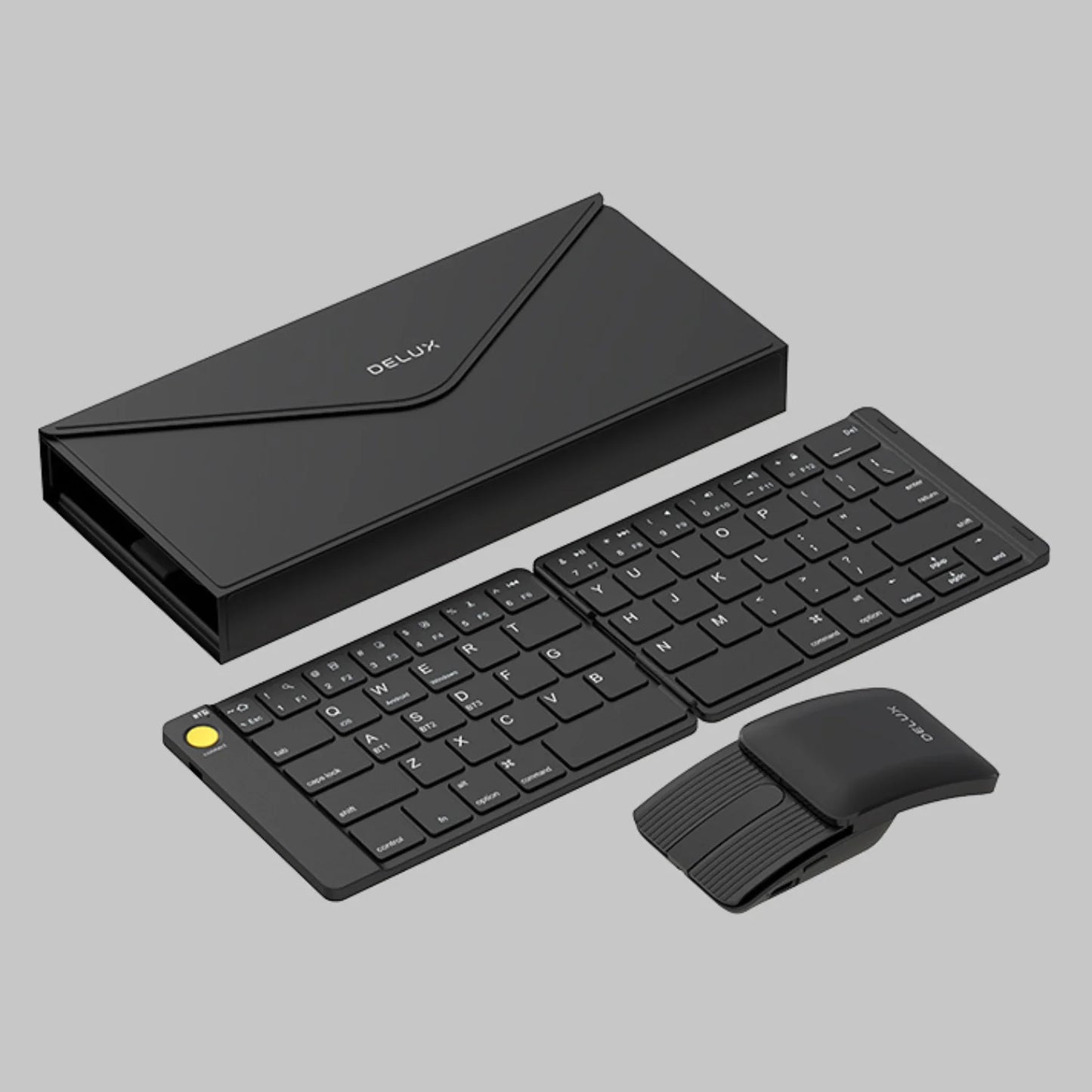 Folding Bluetooth Keyboard & Mouse Combo – Ultra Slim Portable Set