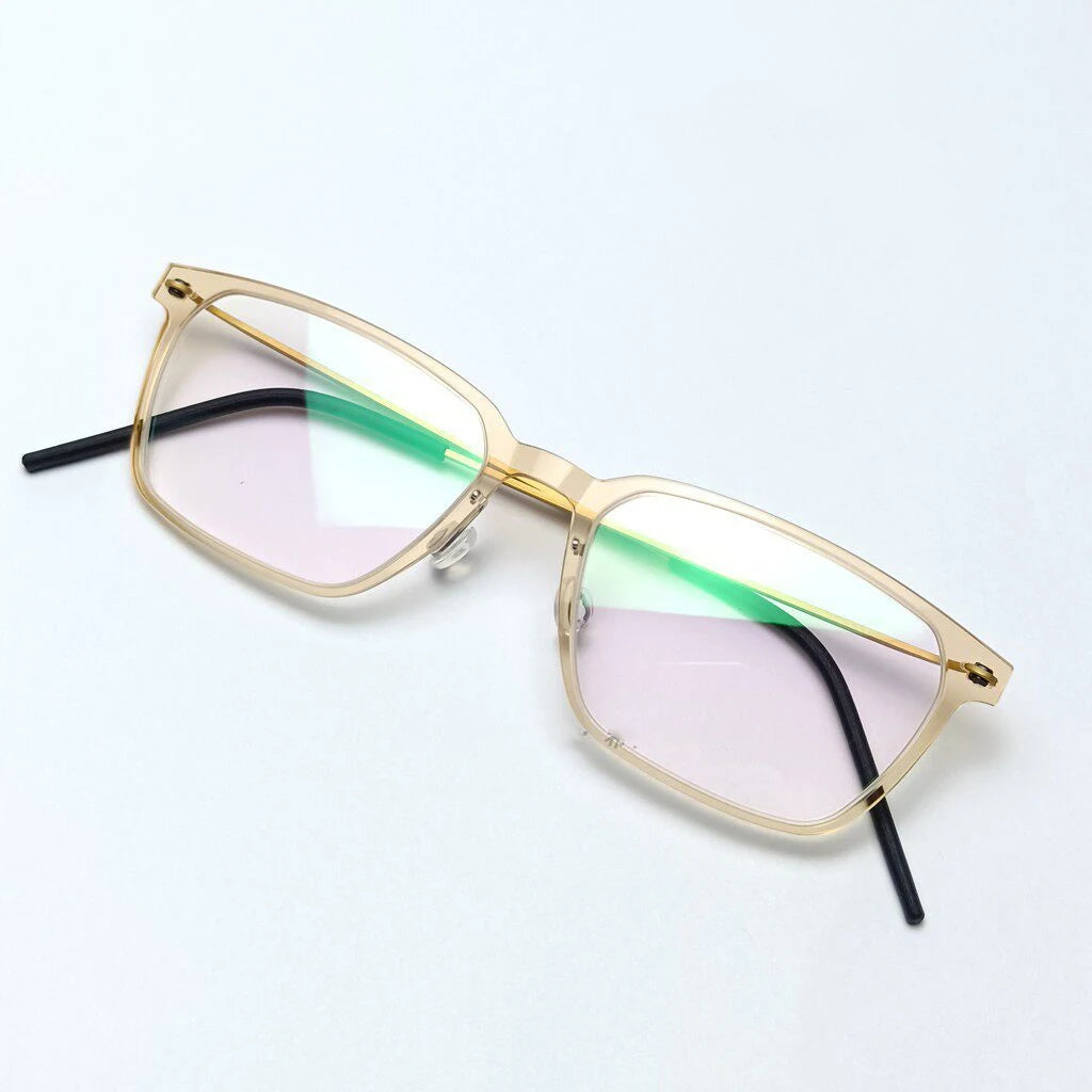 Rectangle Titanium Acetate Ultralight Eyeglasses Frame