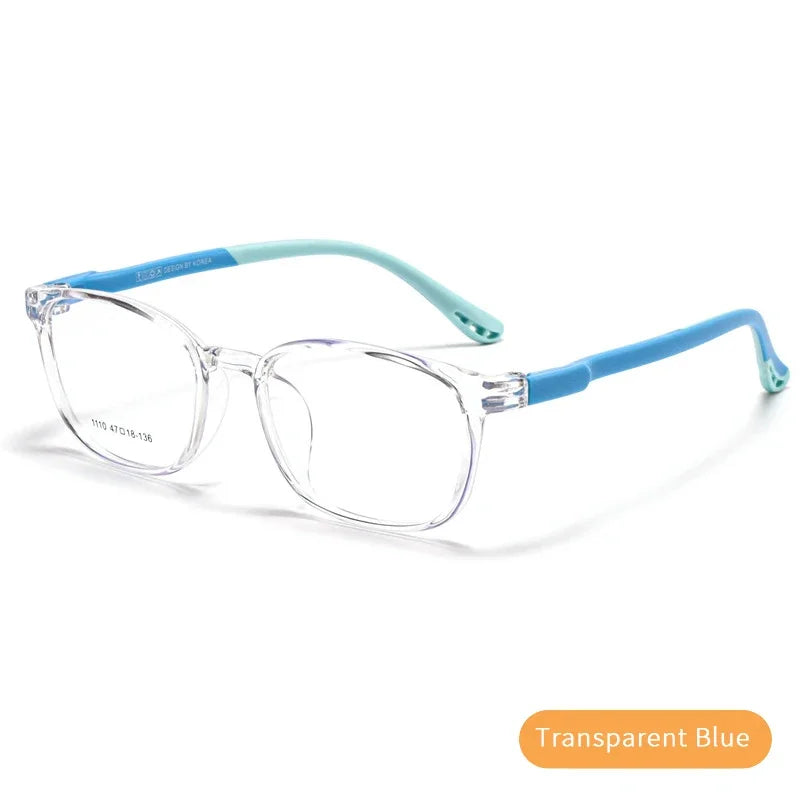 Ultra light new TR90 children's glasses frame, suitable for myopia and farsightedness, with high-quality lenses for boys and gir