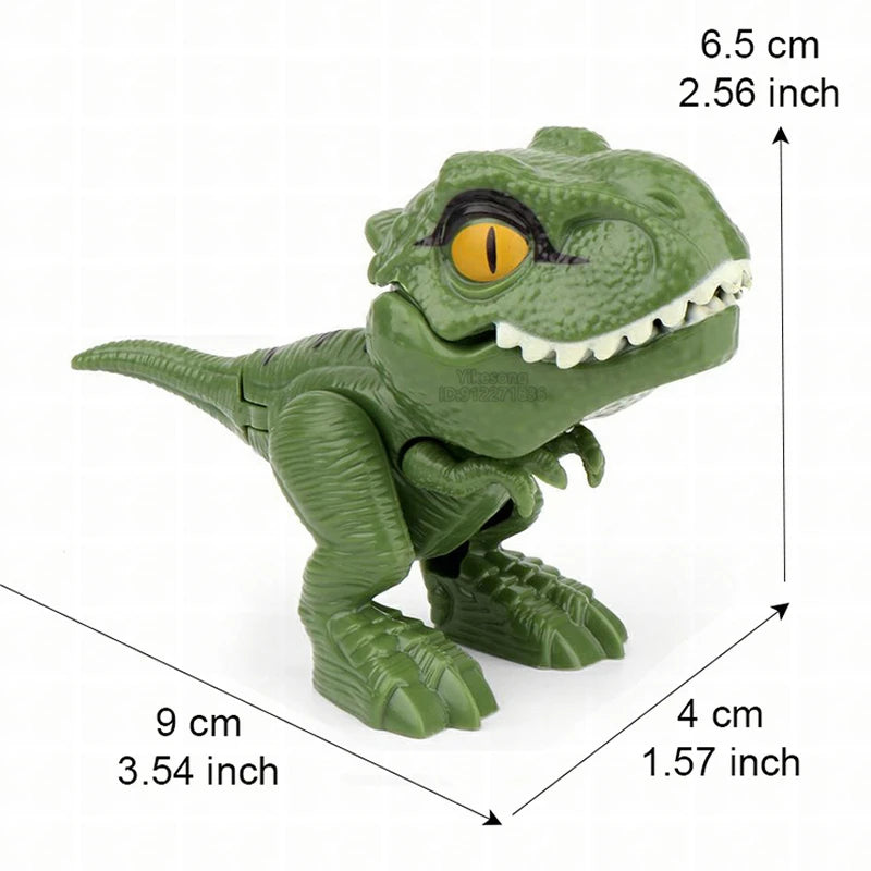 Finger Dinosaur Tricky Tyrannosaurus Model Biting Hand Fidget Mosasaurus Jurassic Dino Toy for Children Dino Movable Joints Gift