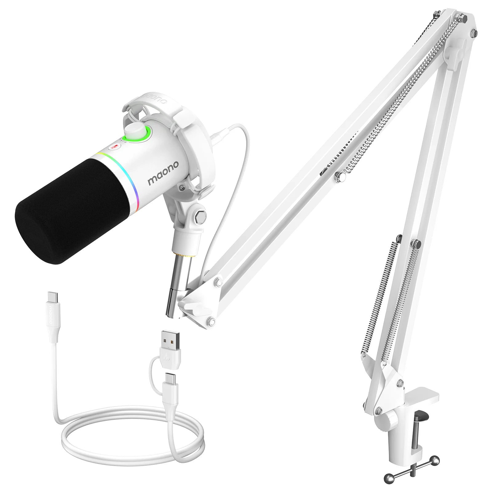 PD200XS Dynamic Microphone XLR/USB Dual mode Dynamic Mic Podcast Mic with Maonolink Software and Gain Knob for Recording