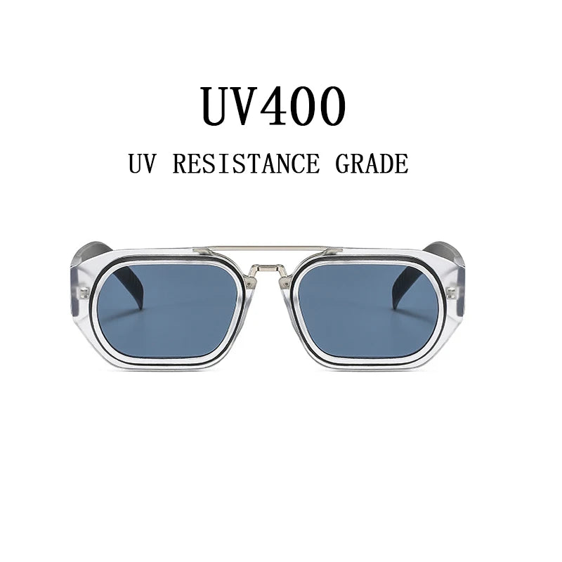 Square Vintage Sunglasses With UV400 Protection