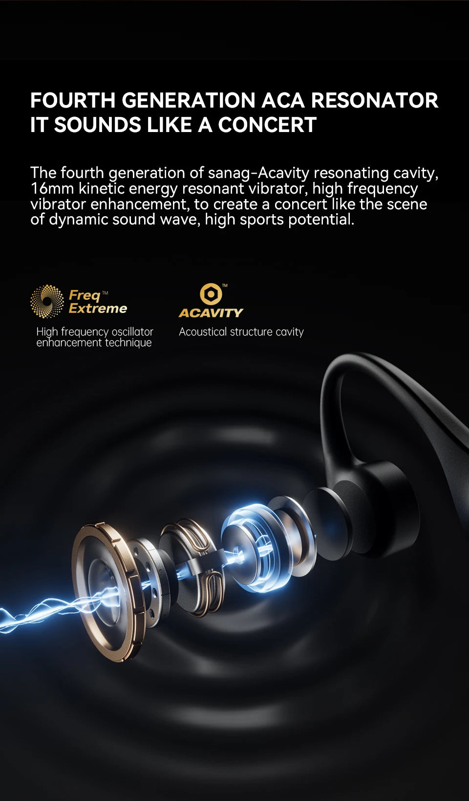 B60S Bone Conduction Earphones 64GB MP3 Wireless Open Headset IPX8 Swimming Waterproof Flash-sale Choice Headphones