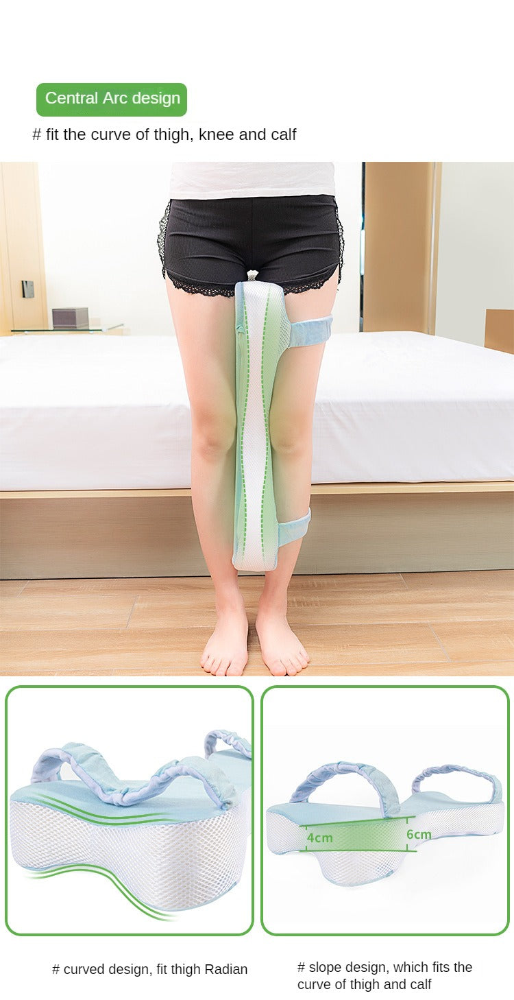 Multifunctional leg clamp pillow soft slow rebound memory cotton sleep pad foot pillow to maintain leg knee and hip curves