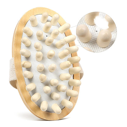 Body Anti Cellulite Brush Soothing Wooden Essential Oil Spa Air Cushion Massage Hair Comb Scalp Massage Brush Dead Skin Remover