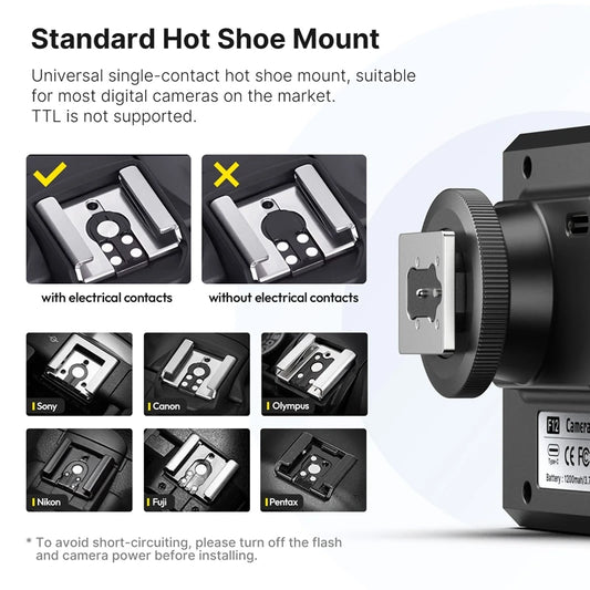 F12 Wireless Flash Trigger – TTL & HSS High-Speed Continuous Shooting for Canon, Nikon, Sony, Fuji, ZV-E10
