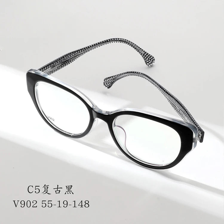 Cat Eye Butterfly Eyewear Fashion Retro Eyeglasses Luxury Acetate Optical Prescription Frames