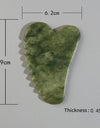 Jade Stone Gouache Scraper Sawtooth Gua Sha Massage Tools For Body Meridian Scraping Face Lifting Slimming Skin Detox Beauty SPA