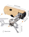 Camping Gas Stove 2670W Portable Folding Cassette Gas Burner Outdoor Picnic Travel Cooking Grill Cooker Heating System