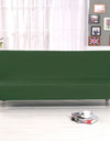 Armless Sofa Covers Elastic Solid Color Sofa Bed Cover Folding Seat Slipcover Dust-proof Stretch Couch Protector for Living Room